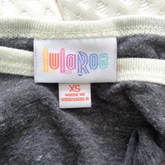 LulaRoe gray long sleeve top - Picture 2 of 3